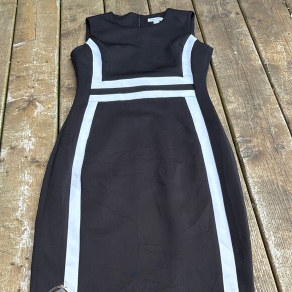 Calvin Klein Black and White dress size 4 - Picture 2 of 5